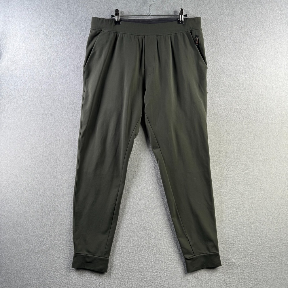 Public Rec Pants Mens 34x32 Green Jogger Sweatpants Soft Stretch Daymaker